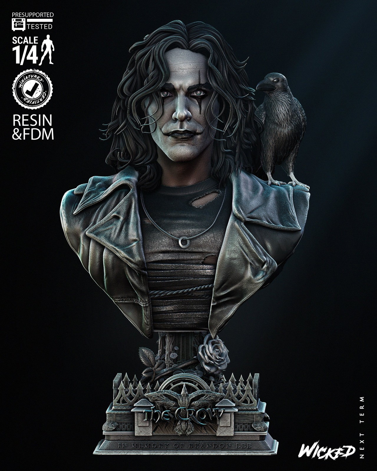 The Crow Bust Portrait