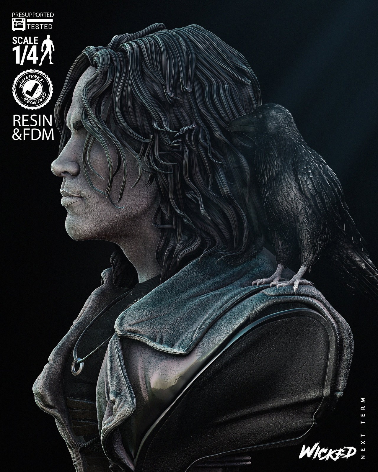 The Crow Bust Portrait - Image 3