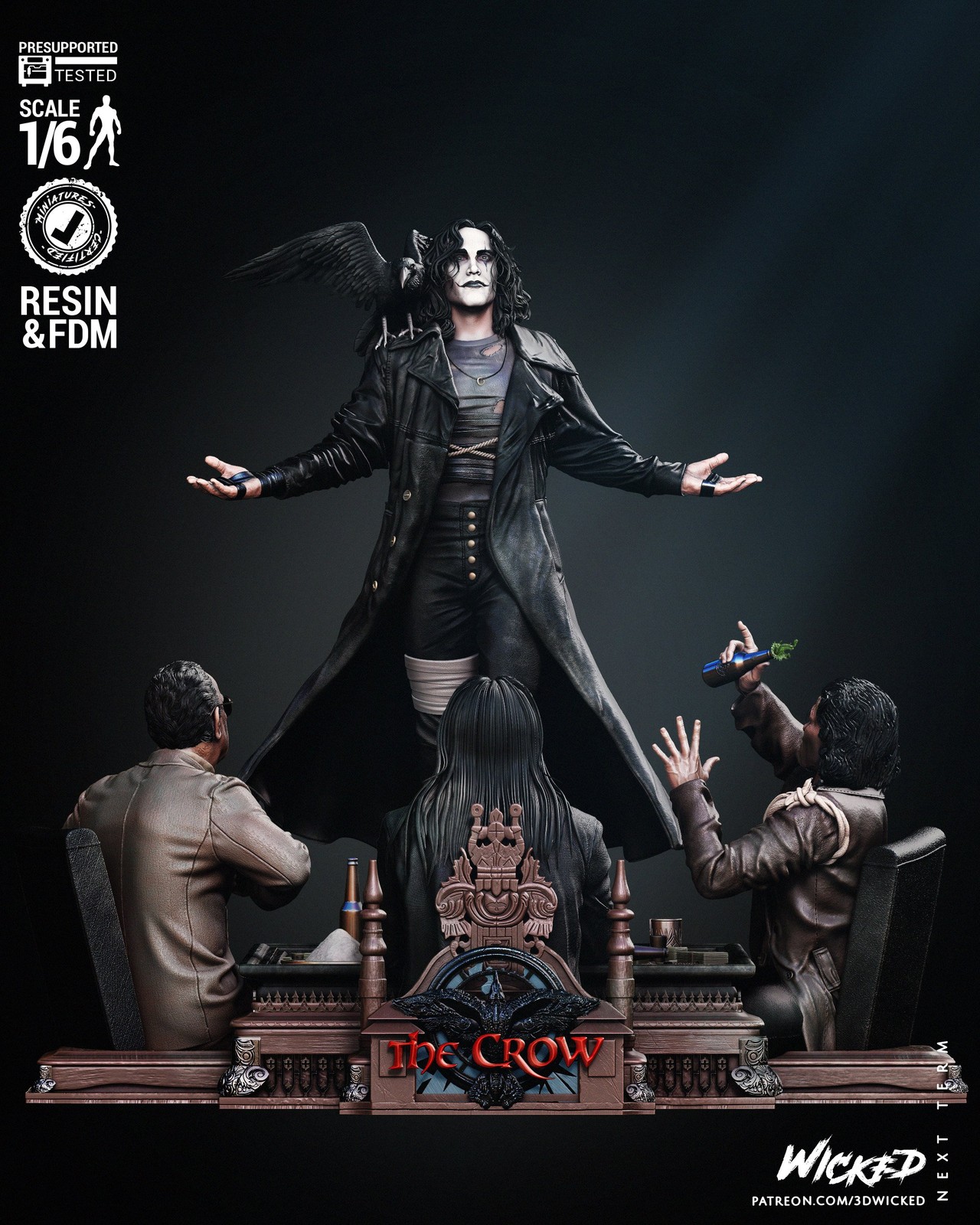 Eric Draven Card Table - Diorama (The Crow)
