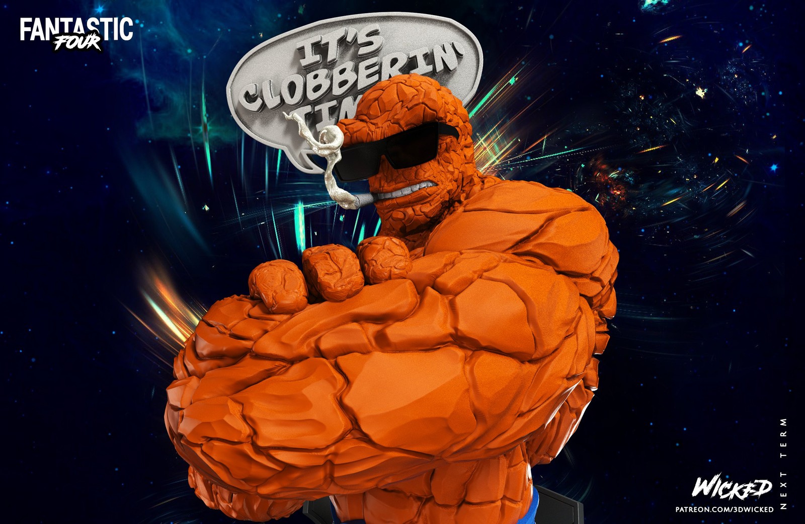 Marvel The Thing Bust - Image 4