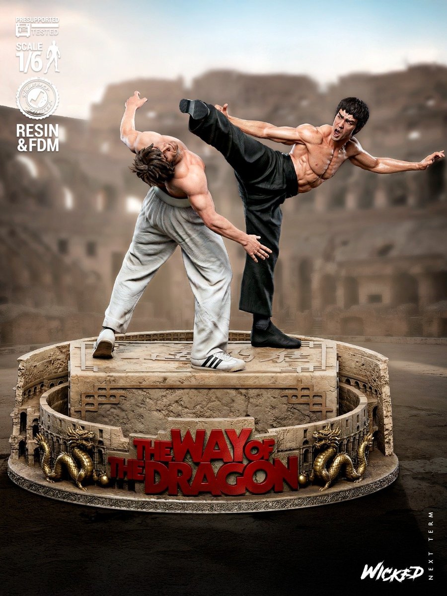 Bruce Lee & Chuck Norris - Diorama (The Way of the Dragon)
