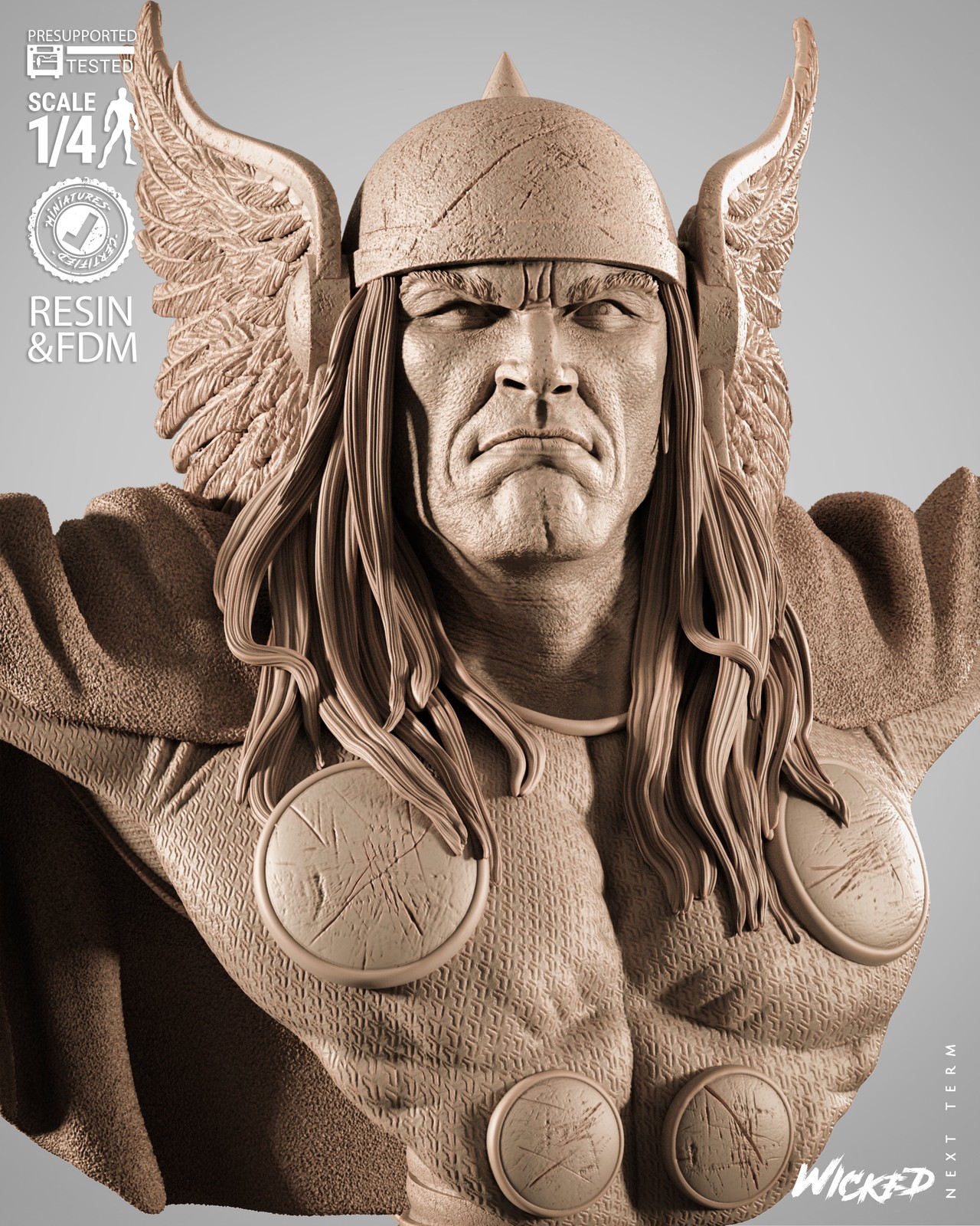Marvel Thor Portrait Bust - Image 2