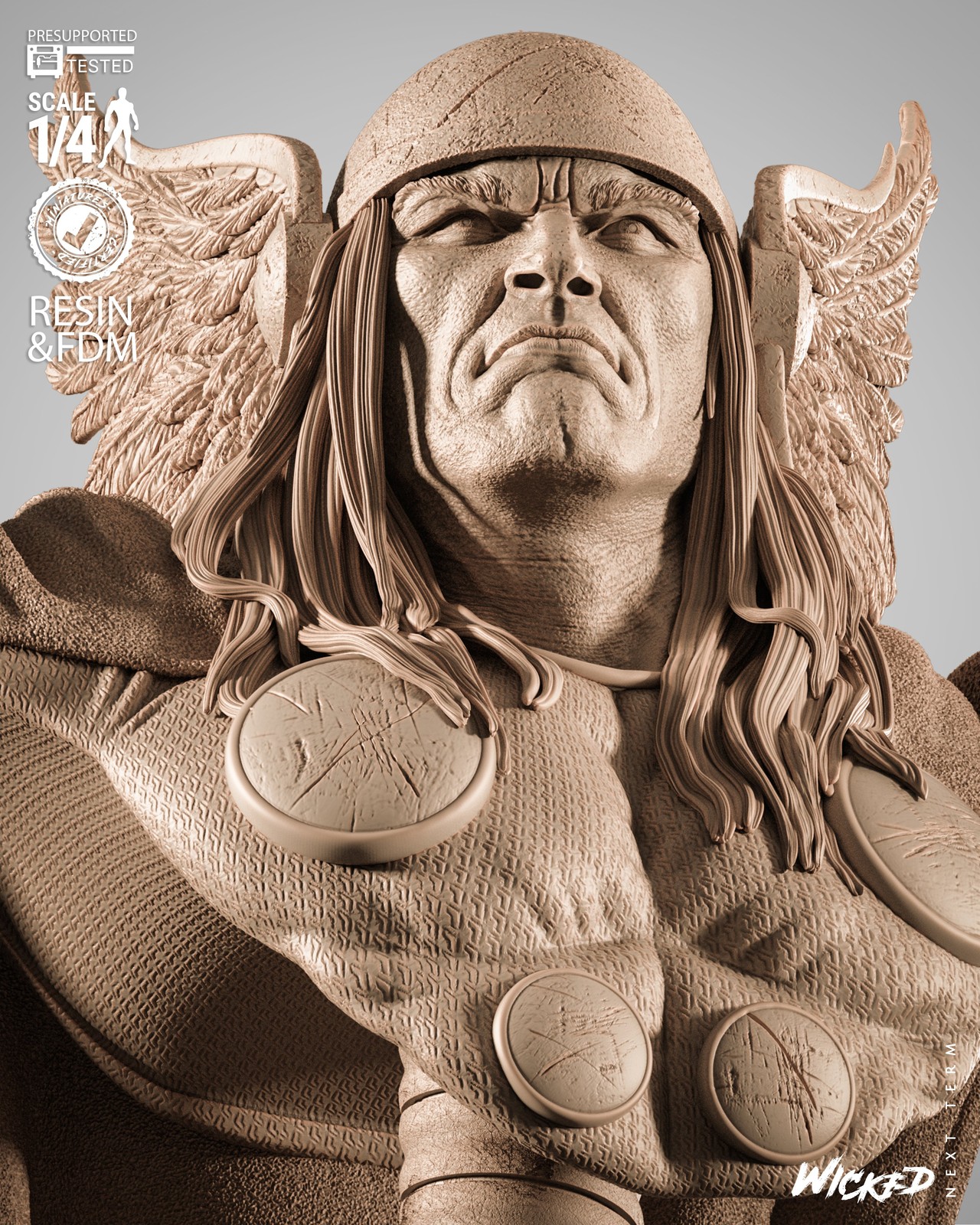 Marvel Thor Portrait Bust - Image 3
