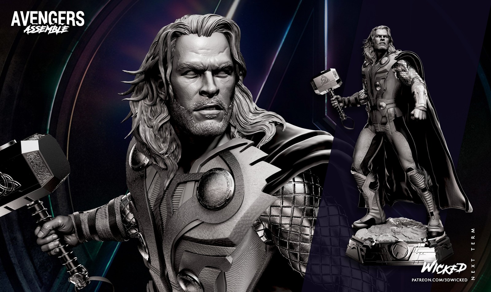 Marvel Thor (Avengers Diorama) Sculpture