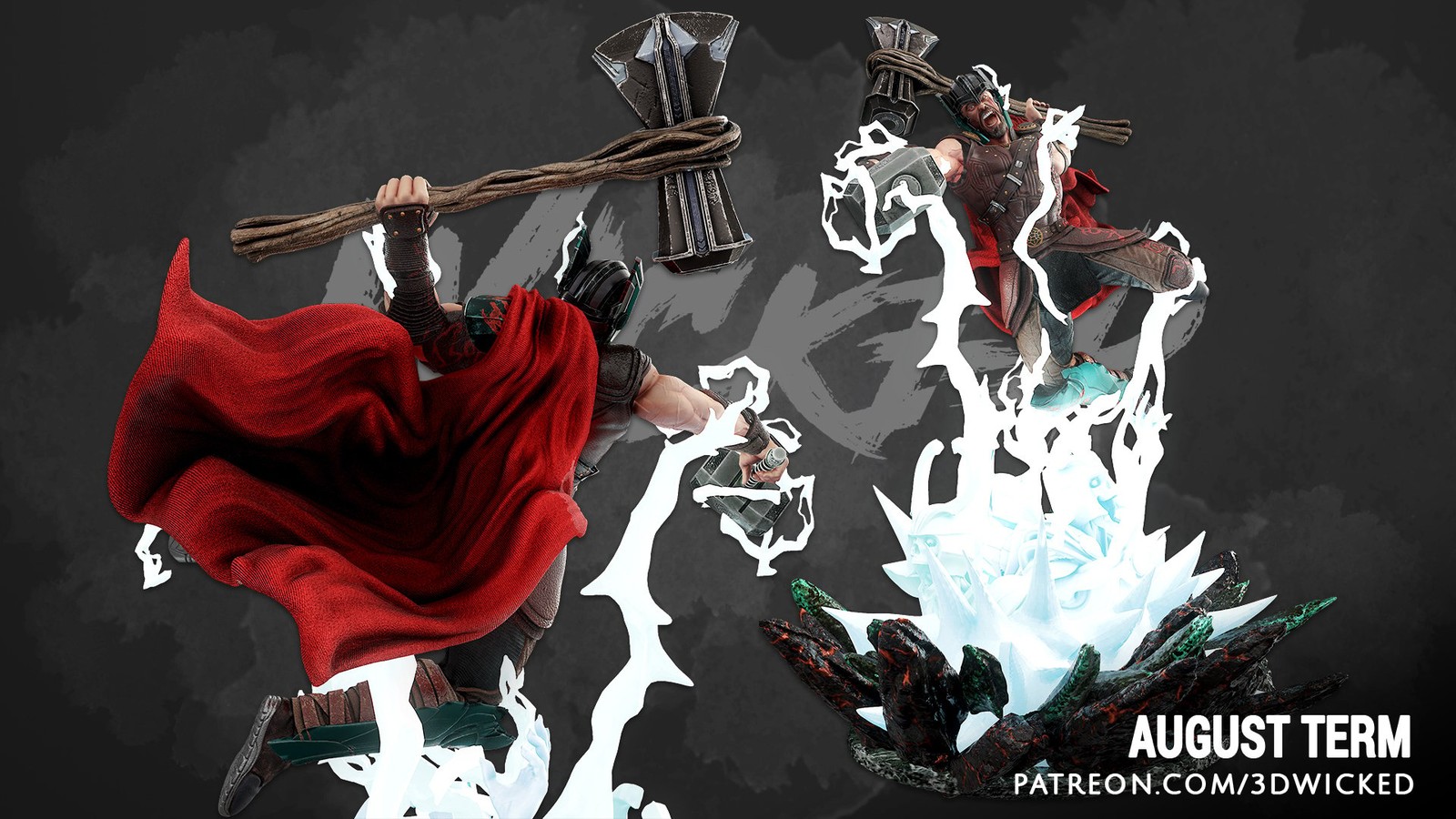 Marvel Thor Ragnarok Sculpture - Image 2