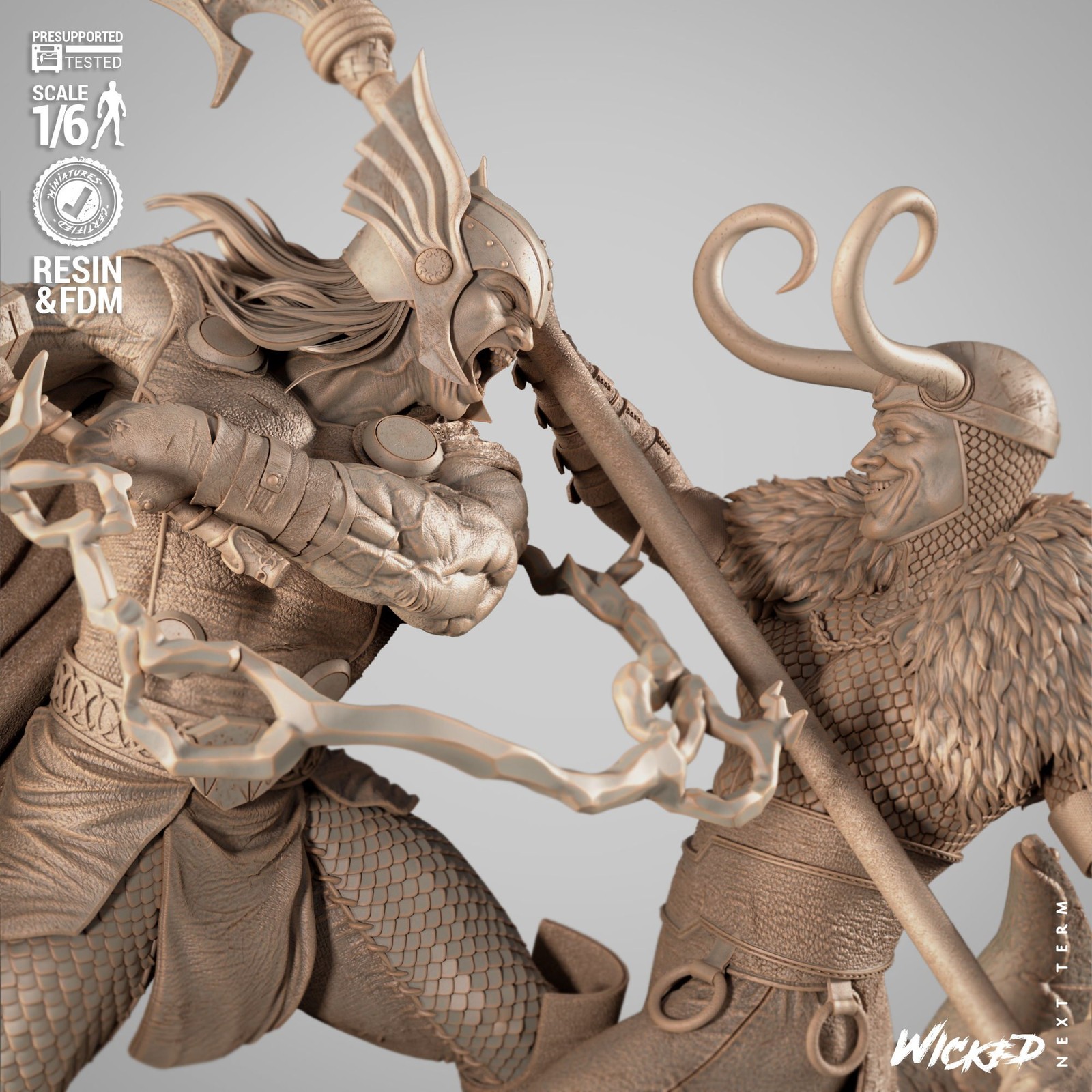 Marvel Thor and Loki Diorama - Image 3