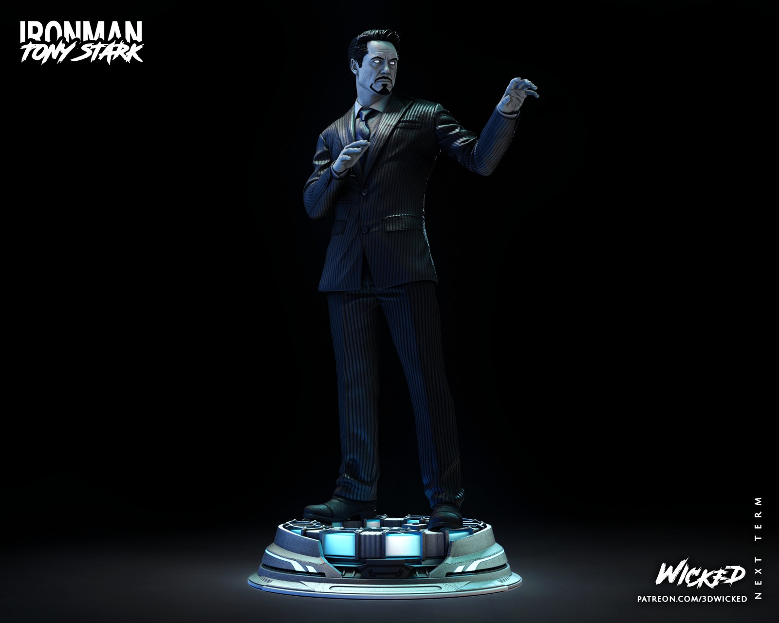 Marvel Tony Stark Sculpture - Image 2