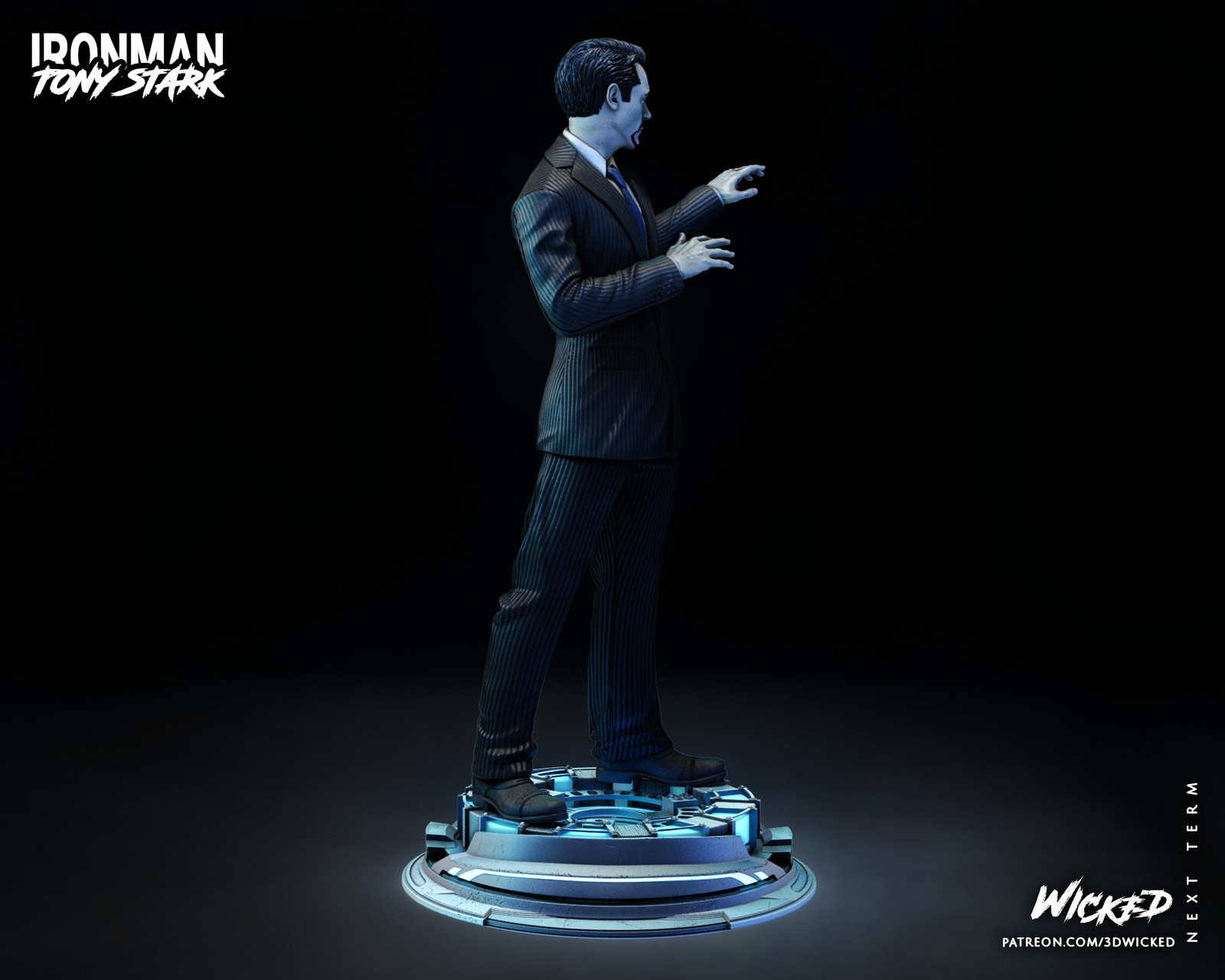 Marvel Tony Stark Sculpture - Image 3