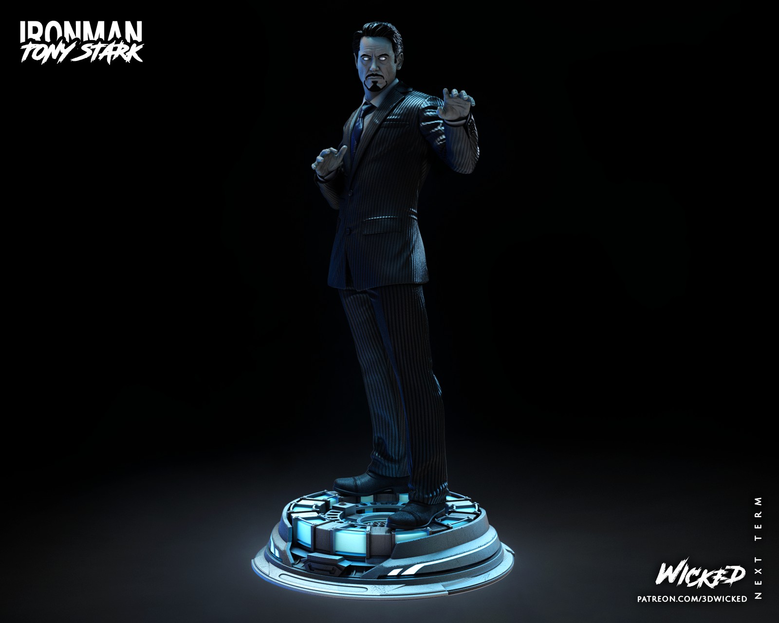 Marvel Tony Stark Sculpture - Image 4
