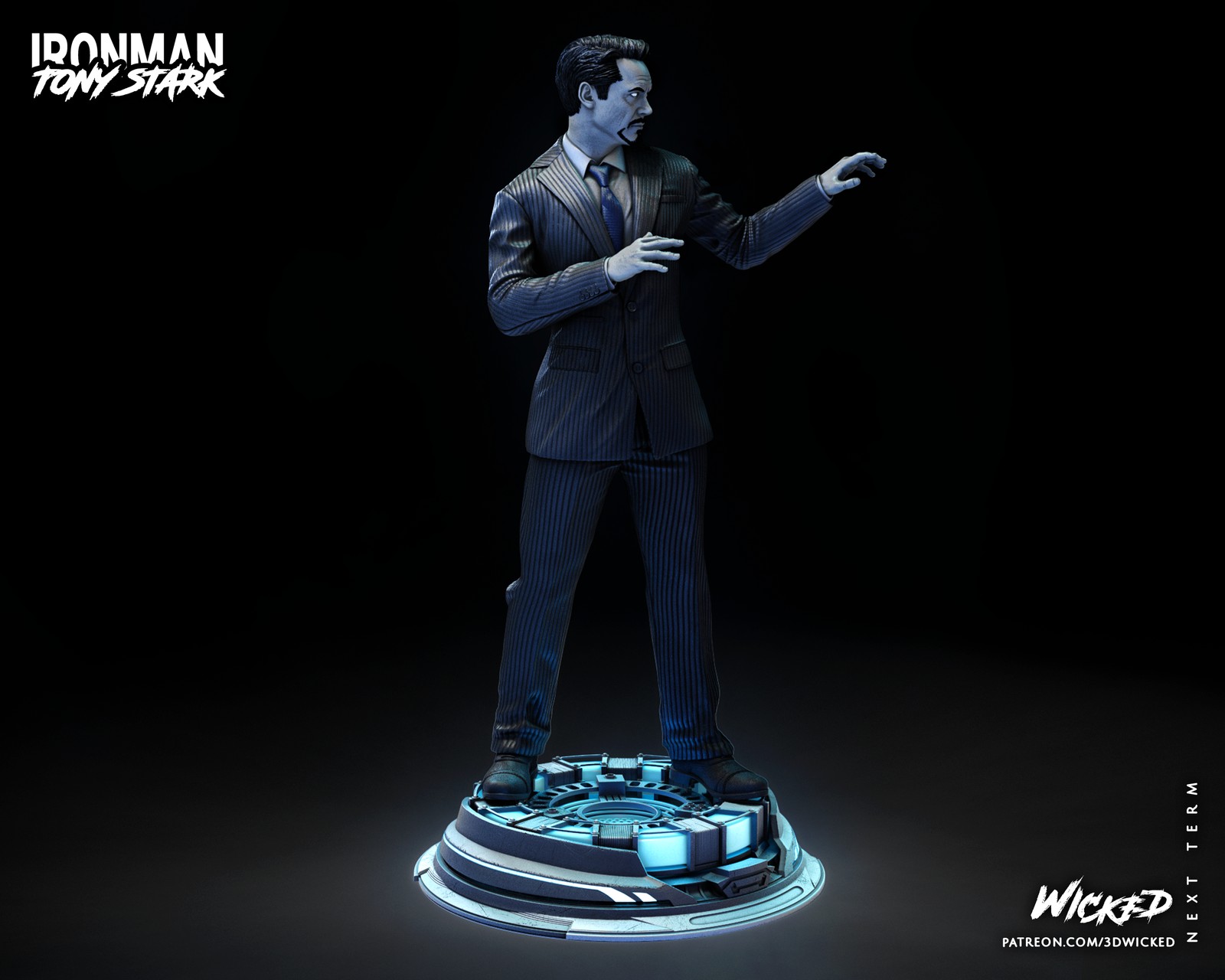 Marvel Tony Stark Sculpture - Image 5