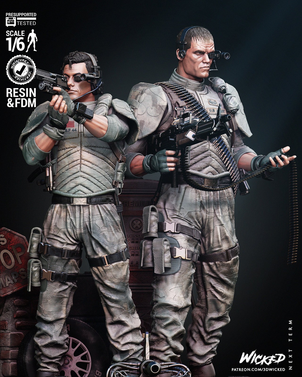 Universal Soldier Diorama Sculpture - Image 2