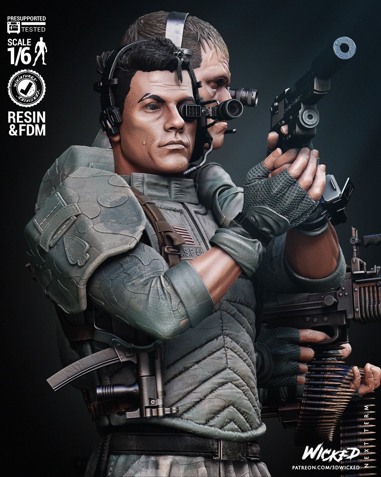 Universal Soldier Diorama Sculpture - Image 4