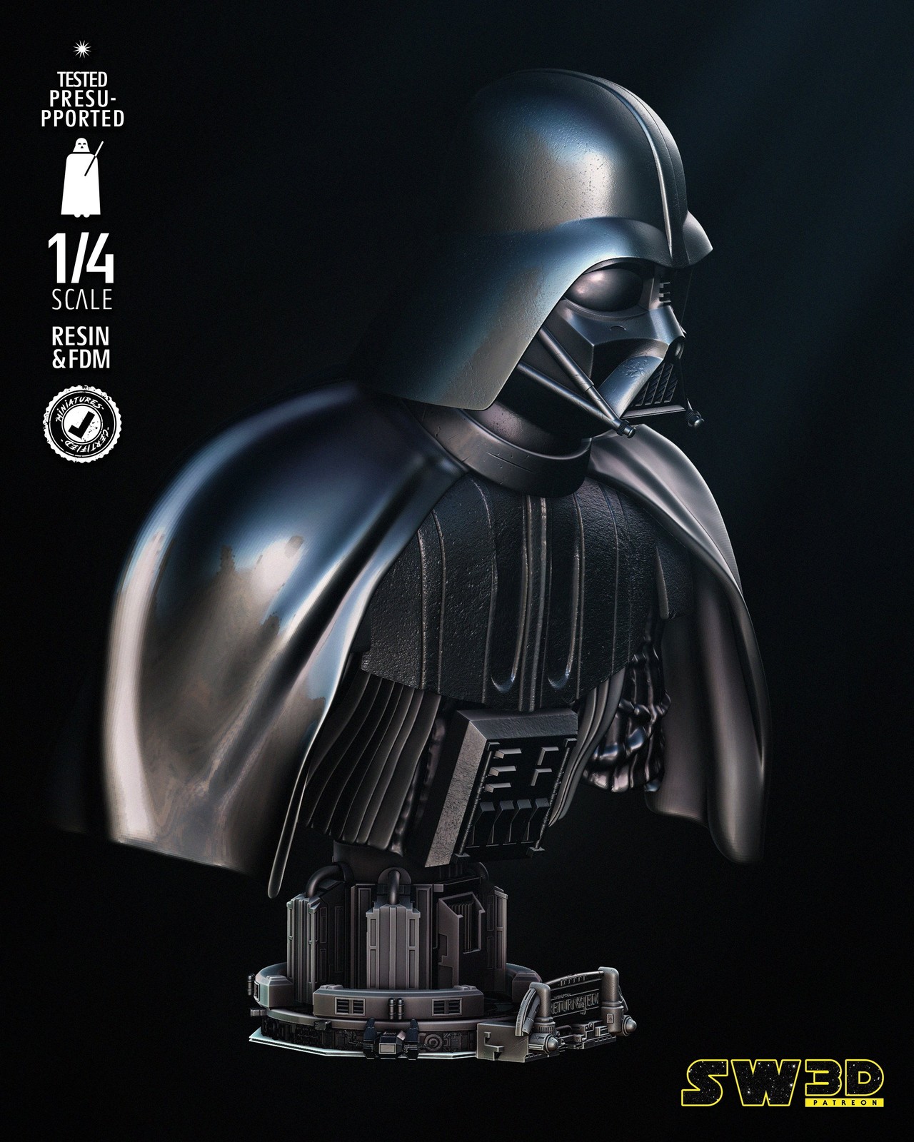 Darth Vader Return of Jedi Bust Portrait - Image 2