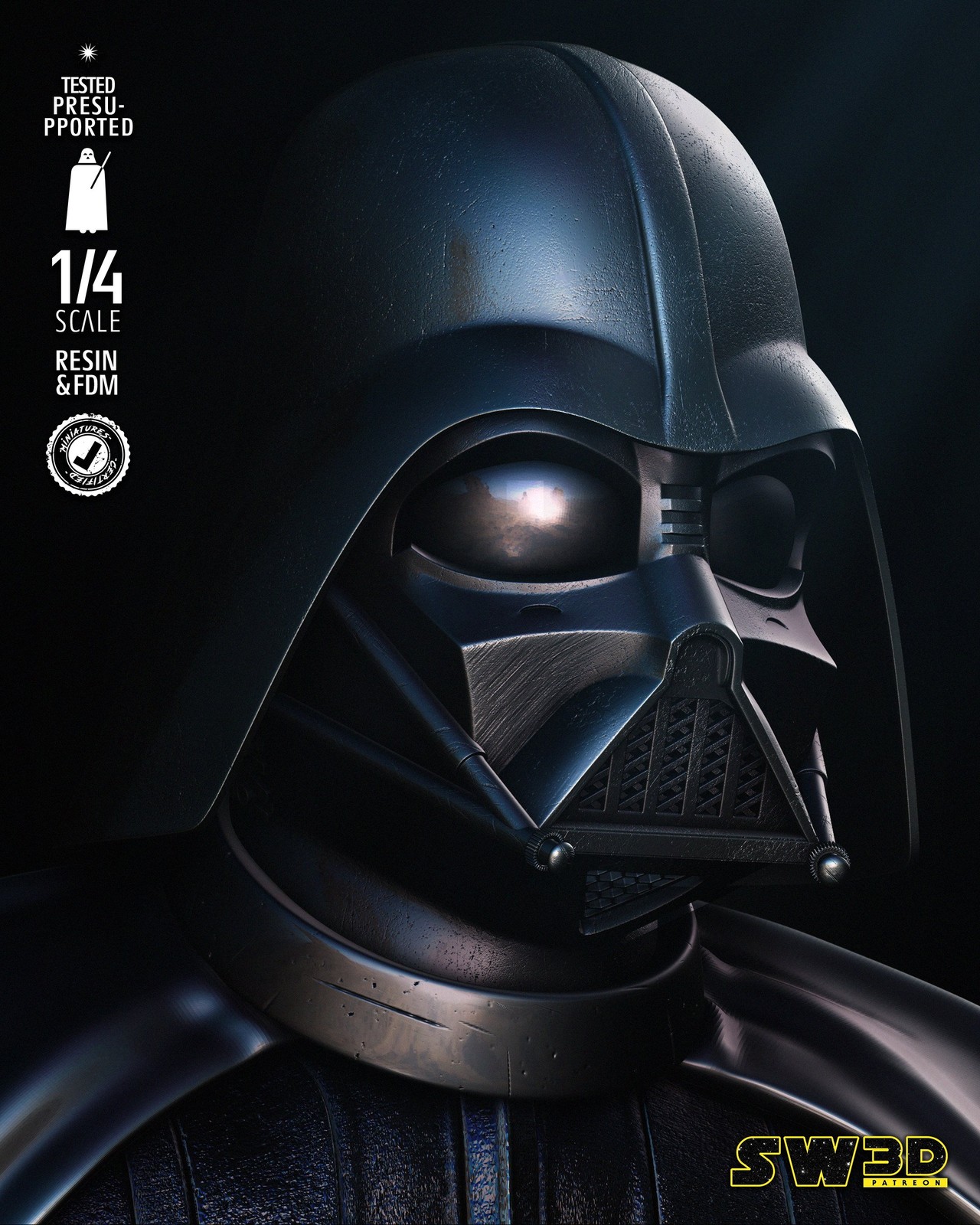 Darth Vader Return of Jedi Bust Portrait - Image 3