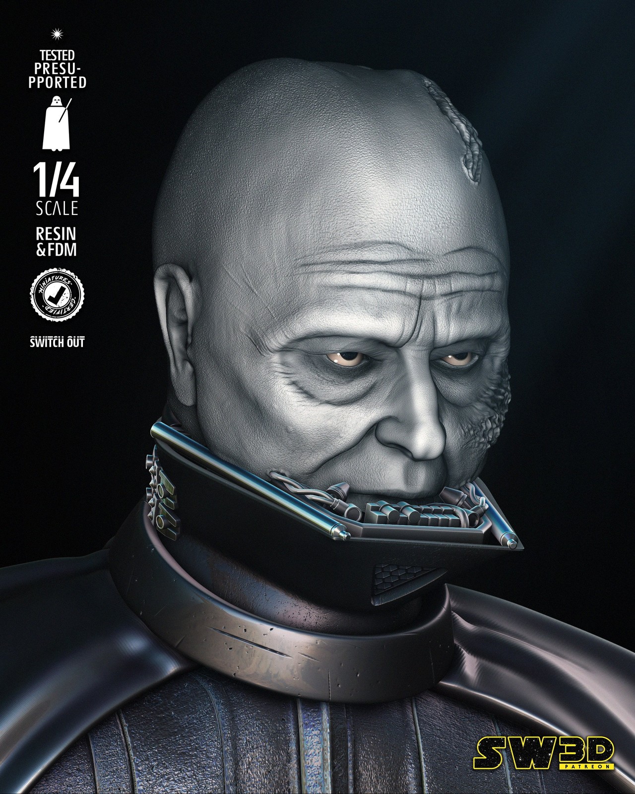 Darth Vader Return of Jedi Bust Portrait - Image 4