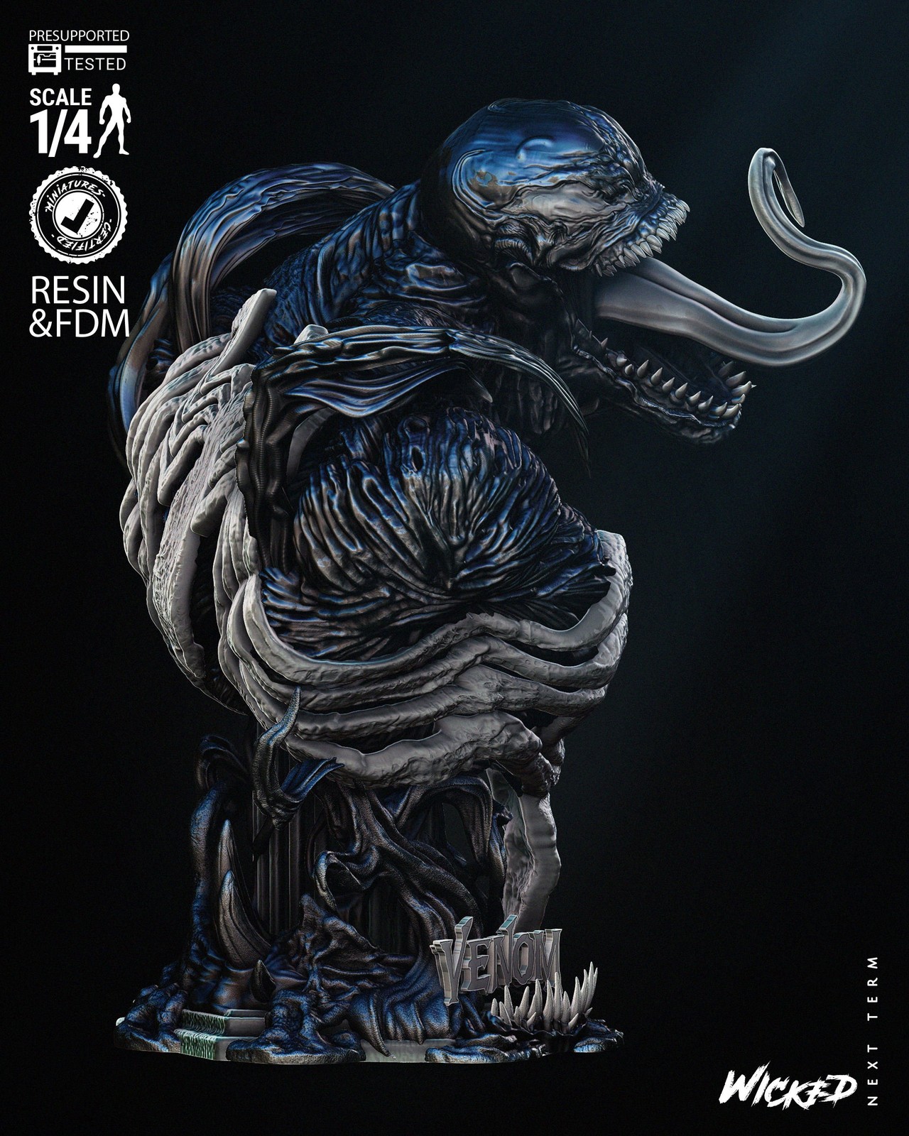 Marvel Venom Bust Portrait - Image 3