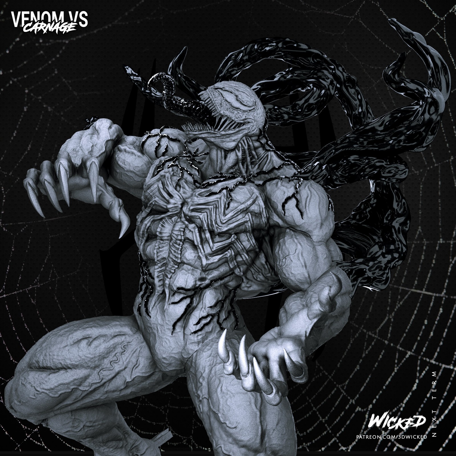 Marvel Venom Sculpture - Image 3