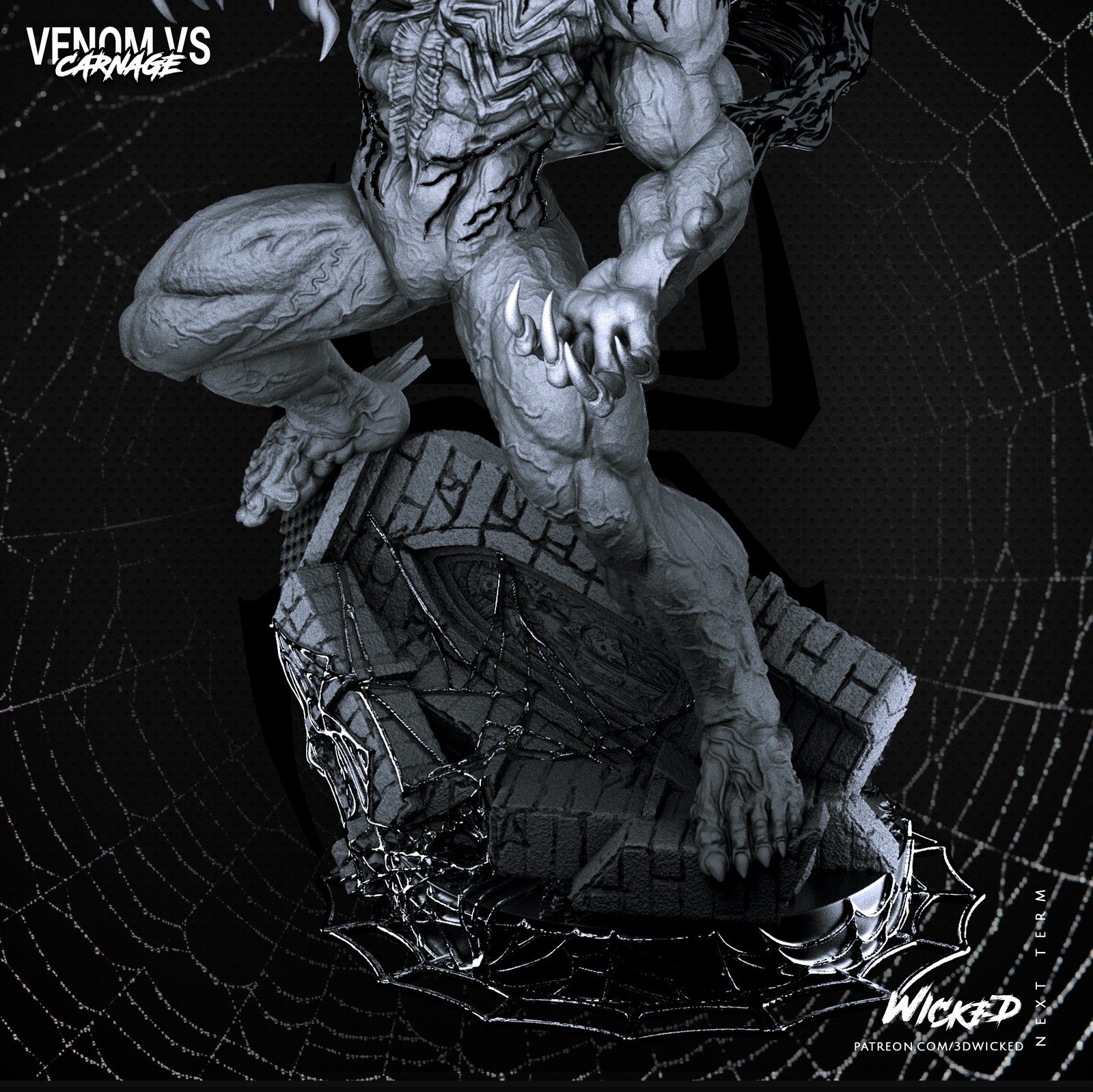 Marvel Venom Sculpture - Image 5
