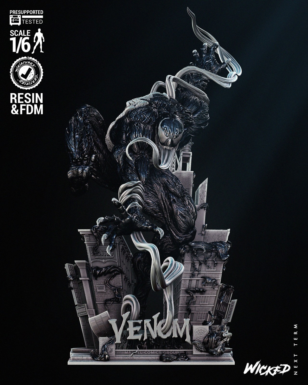 Marvel Venom Sculpture 2024