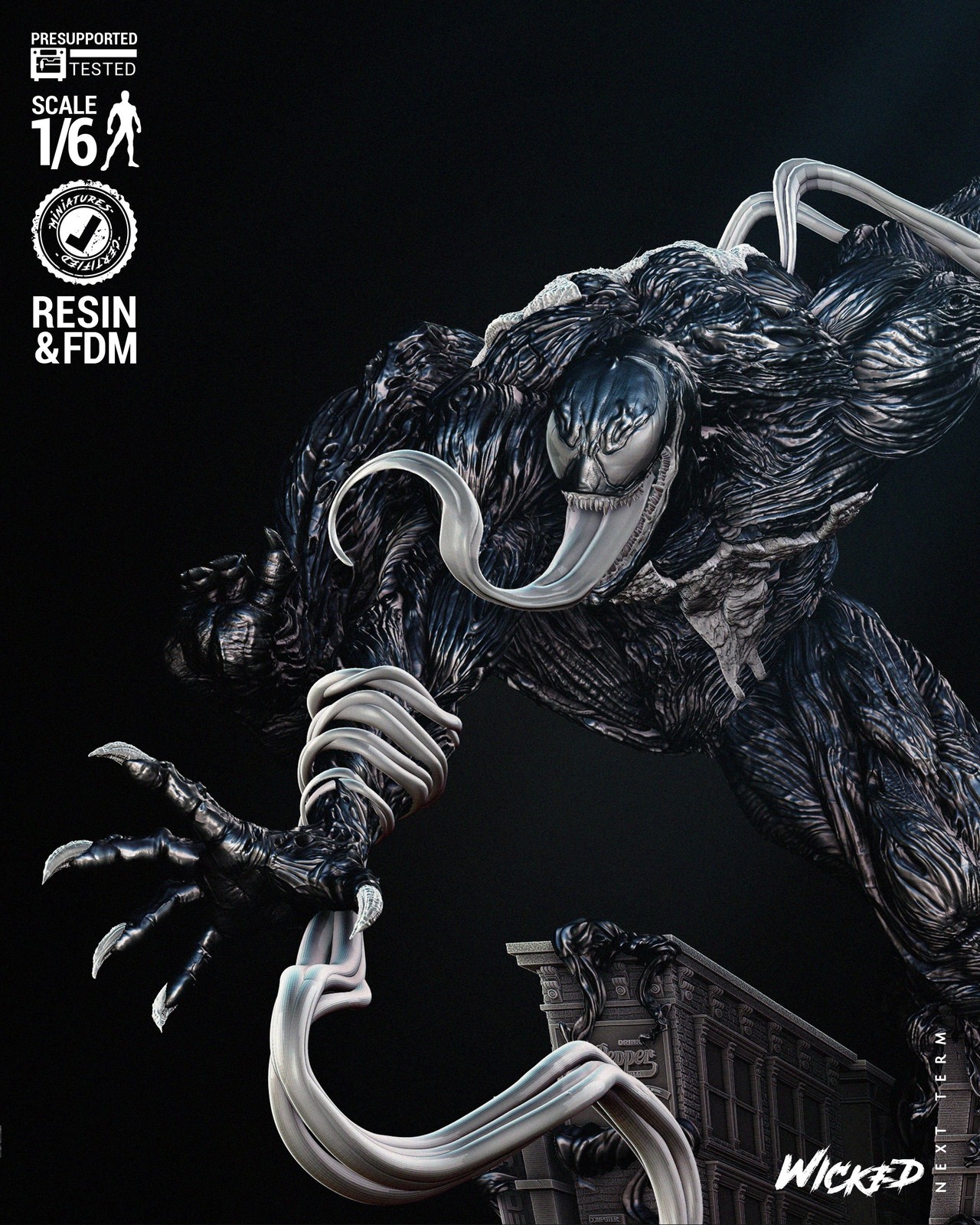 Marvel Venom Sculpture 2024 - Image 4