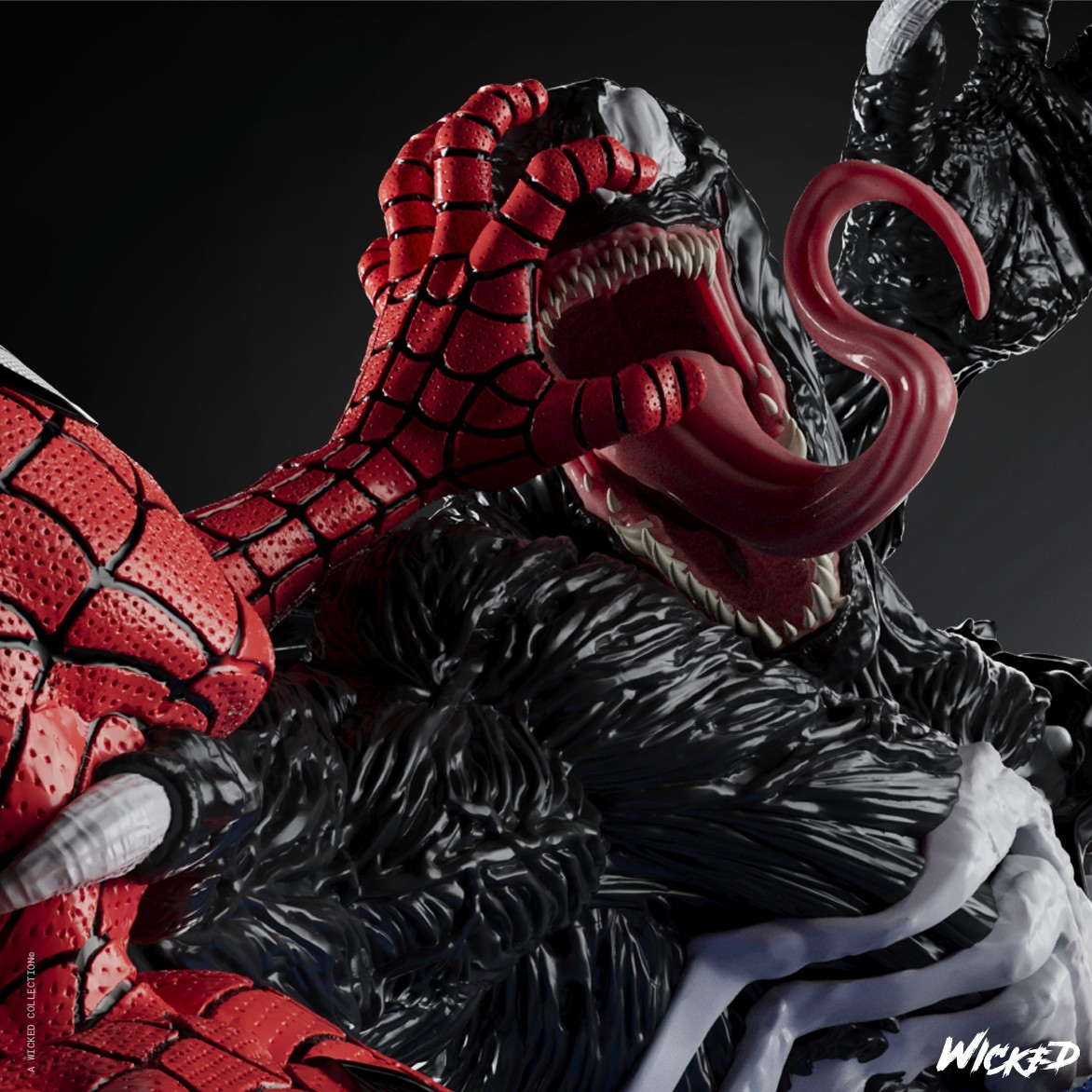 Marvel Venom and Spiderman V2 Diorama - Image 3