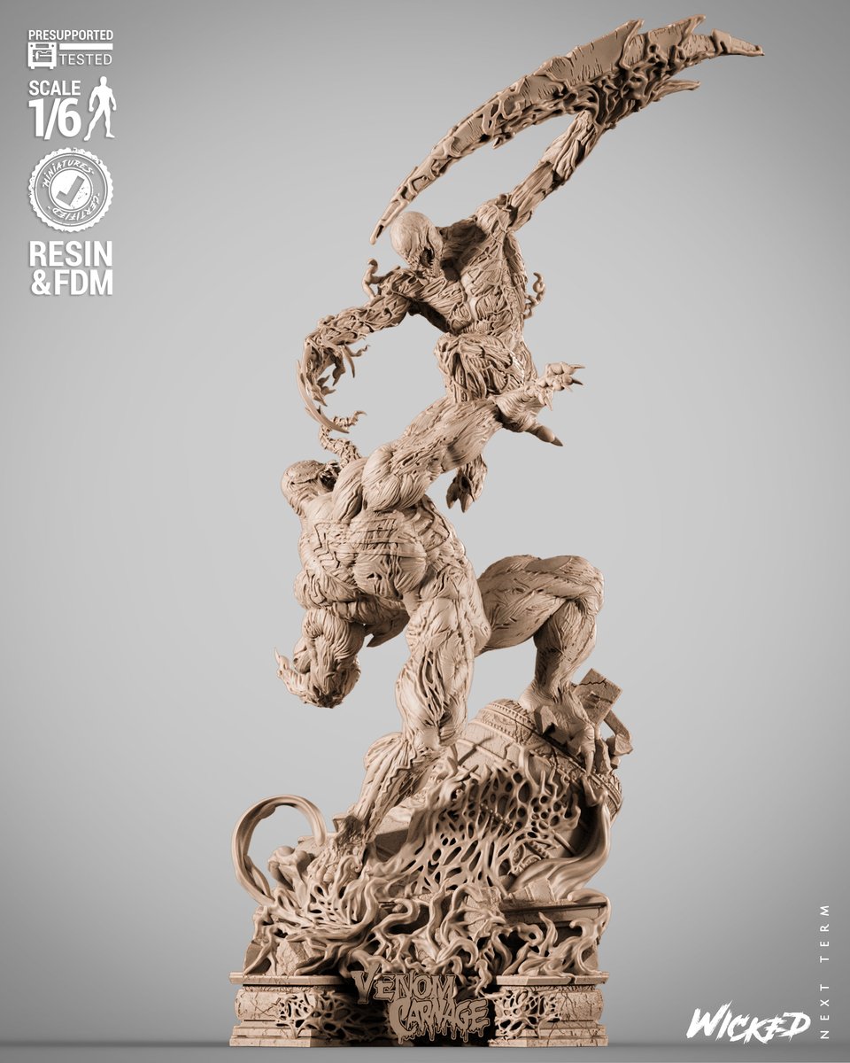 Marvel Venom VS Carnage Diorama