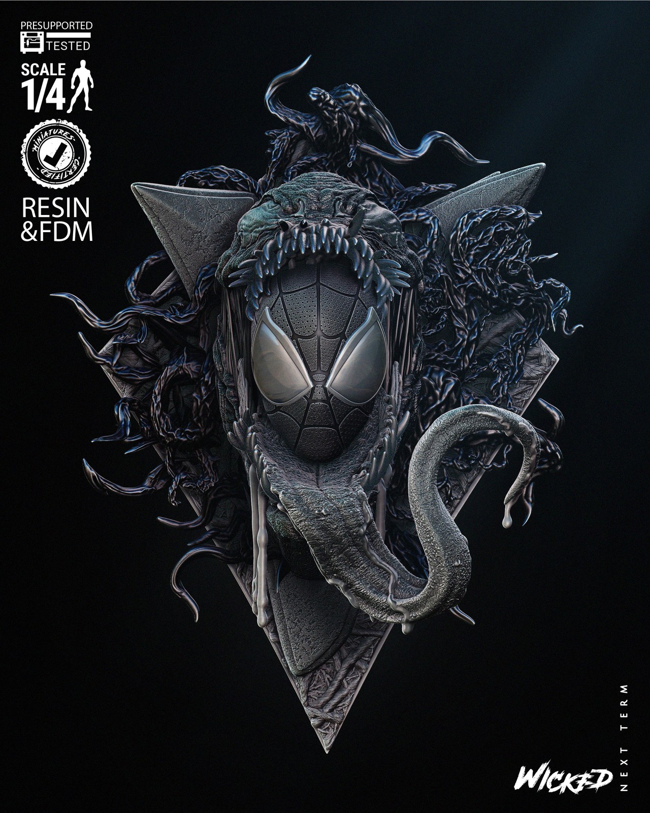 Marvel Venom Bust Wall