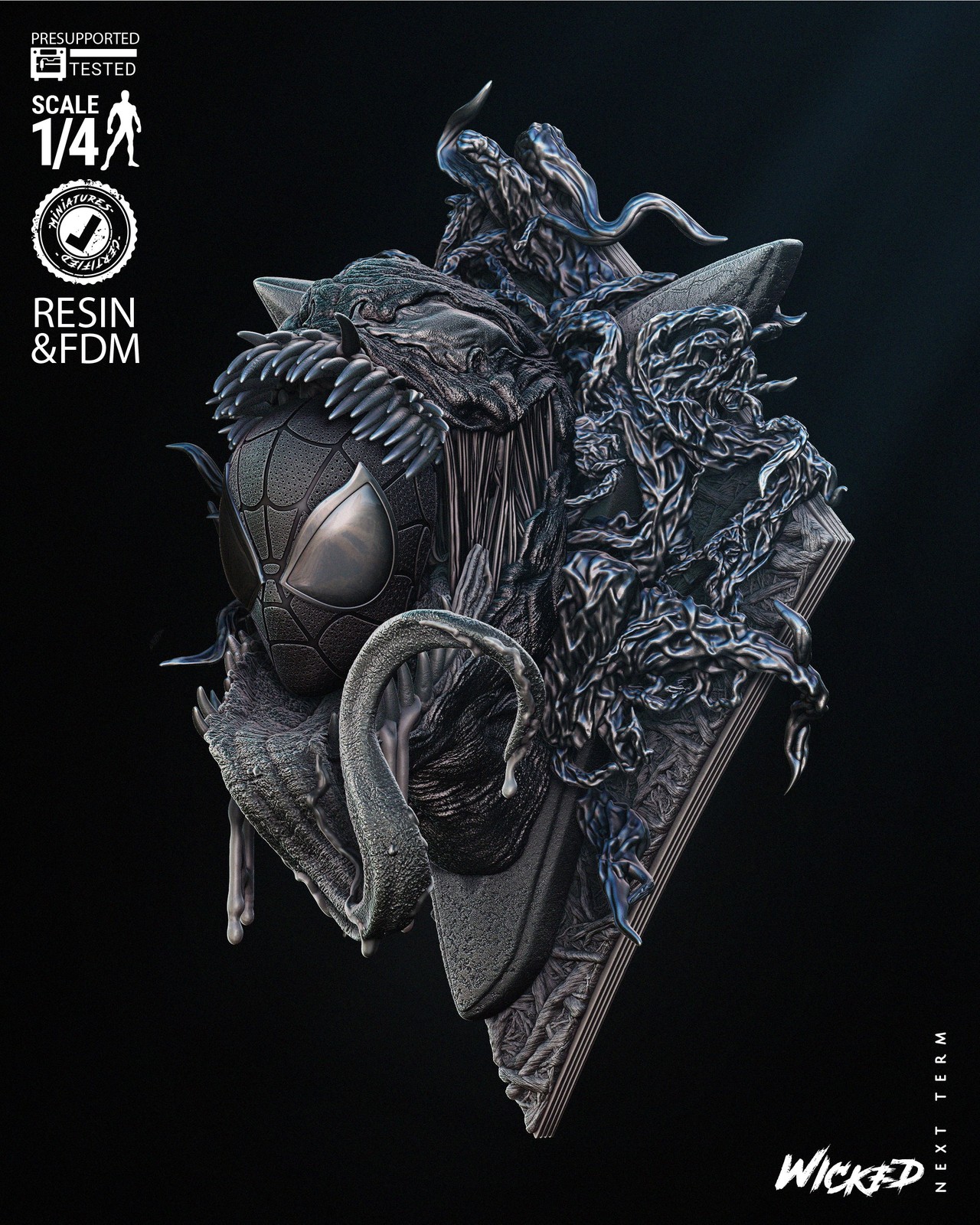 Marvel Venom Bust Wall - Image 2