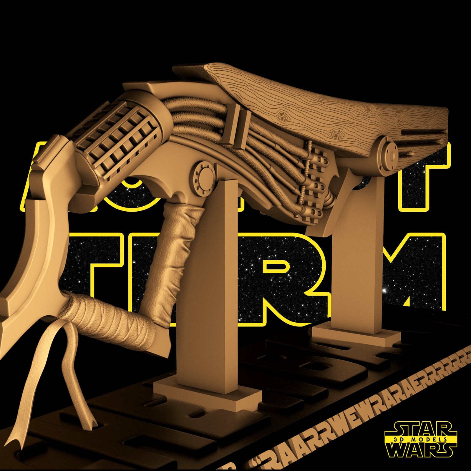 Chewbacca Slugthrower Sculpture - Image 2