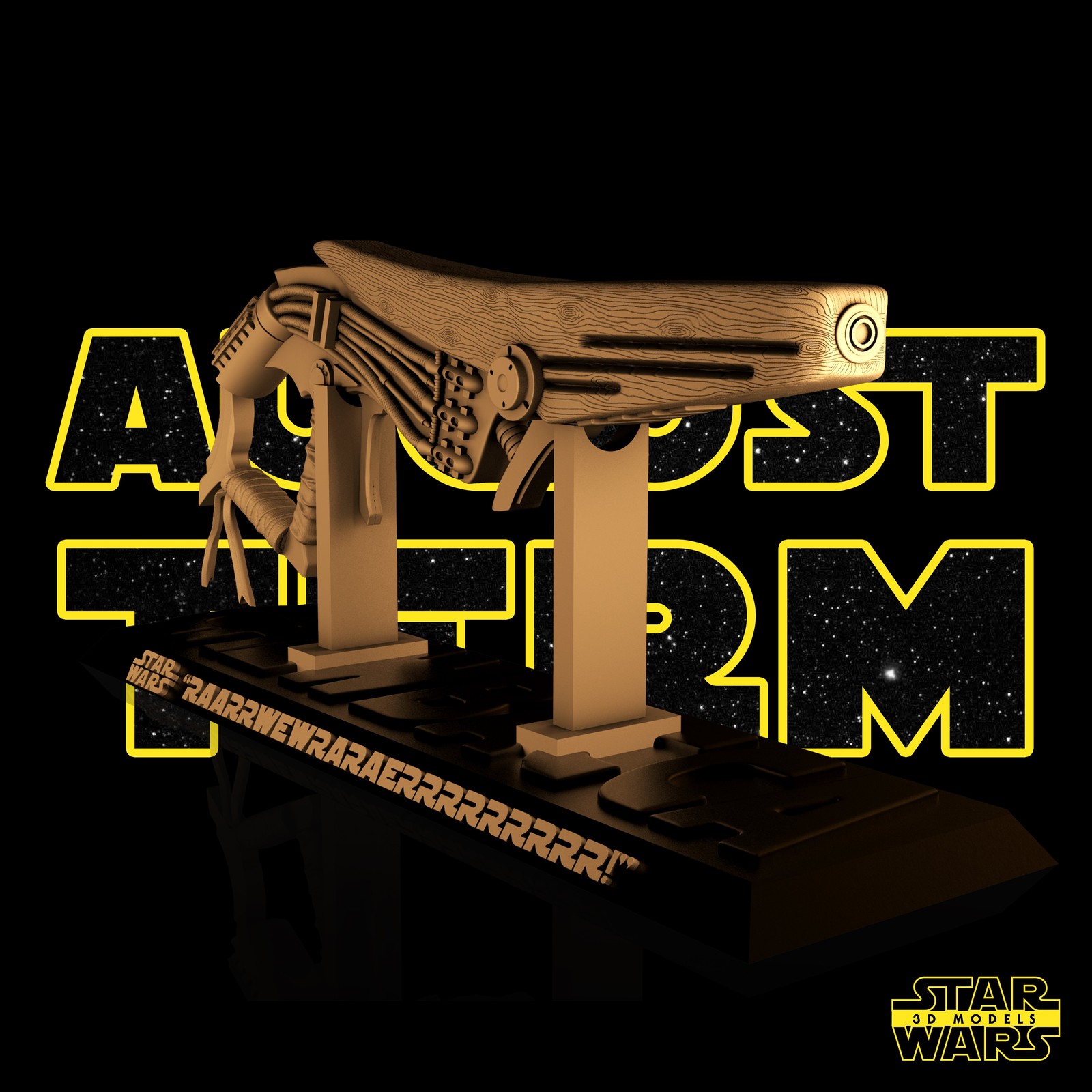 Chewbacca Slugthrower Sculpture - Image 5