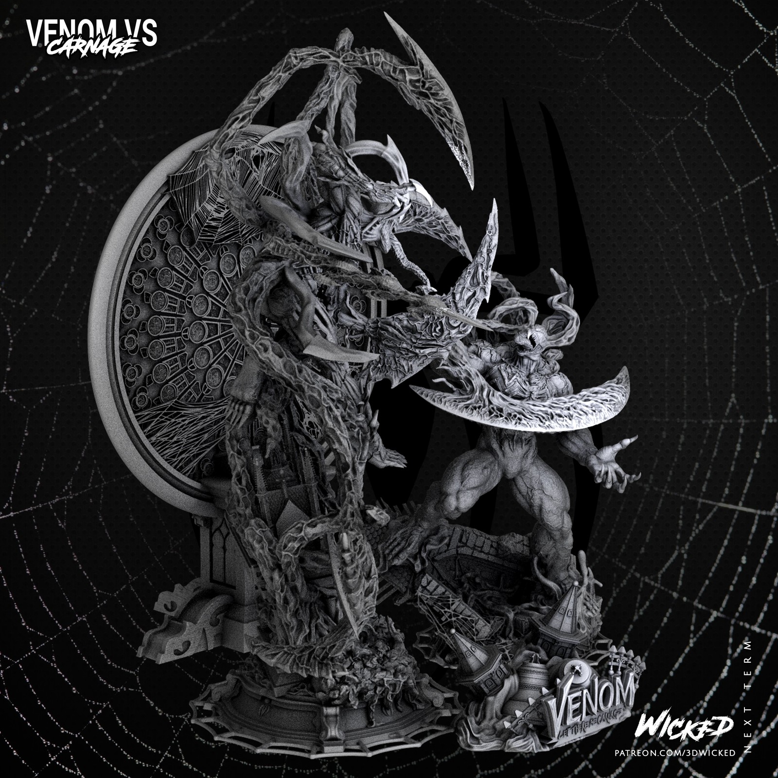 Marvel Venom vs Carnage Diorama - Image 2