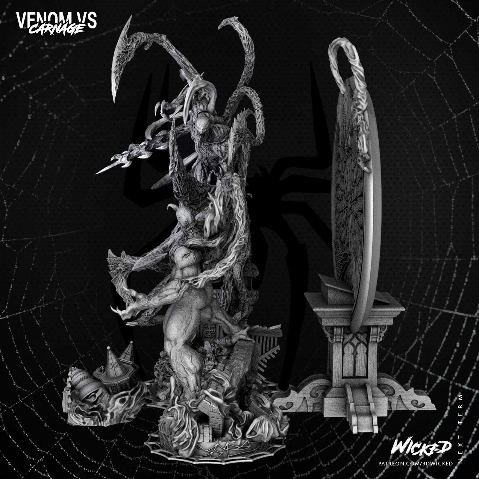 Marvel Venom vs Carnage Diorama - Image 4