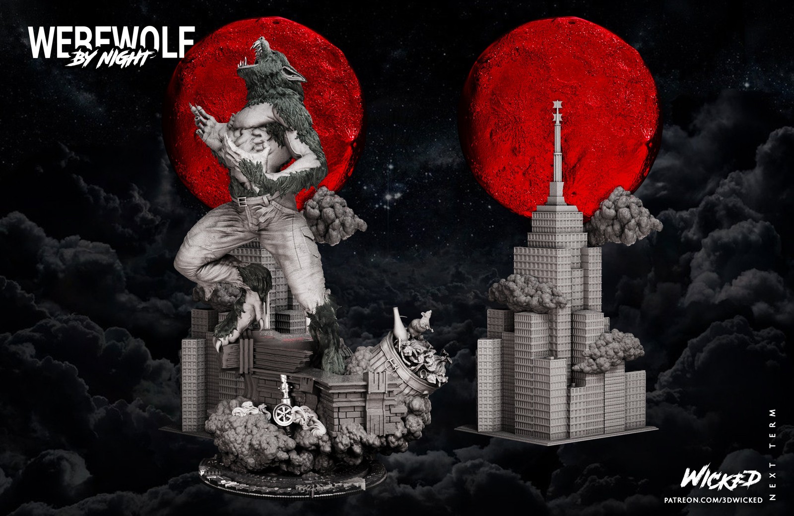 Werewolf by Night Sculpture - Image 2