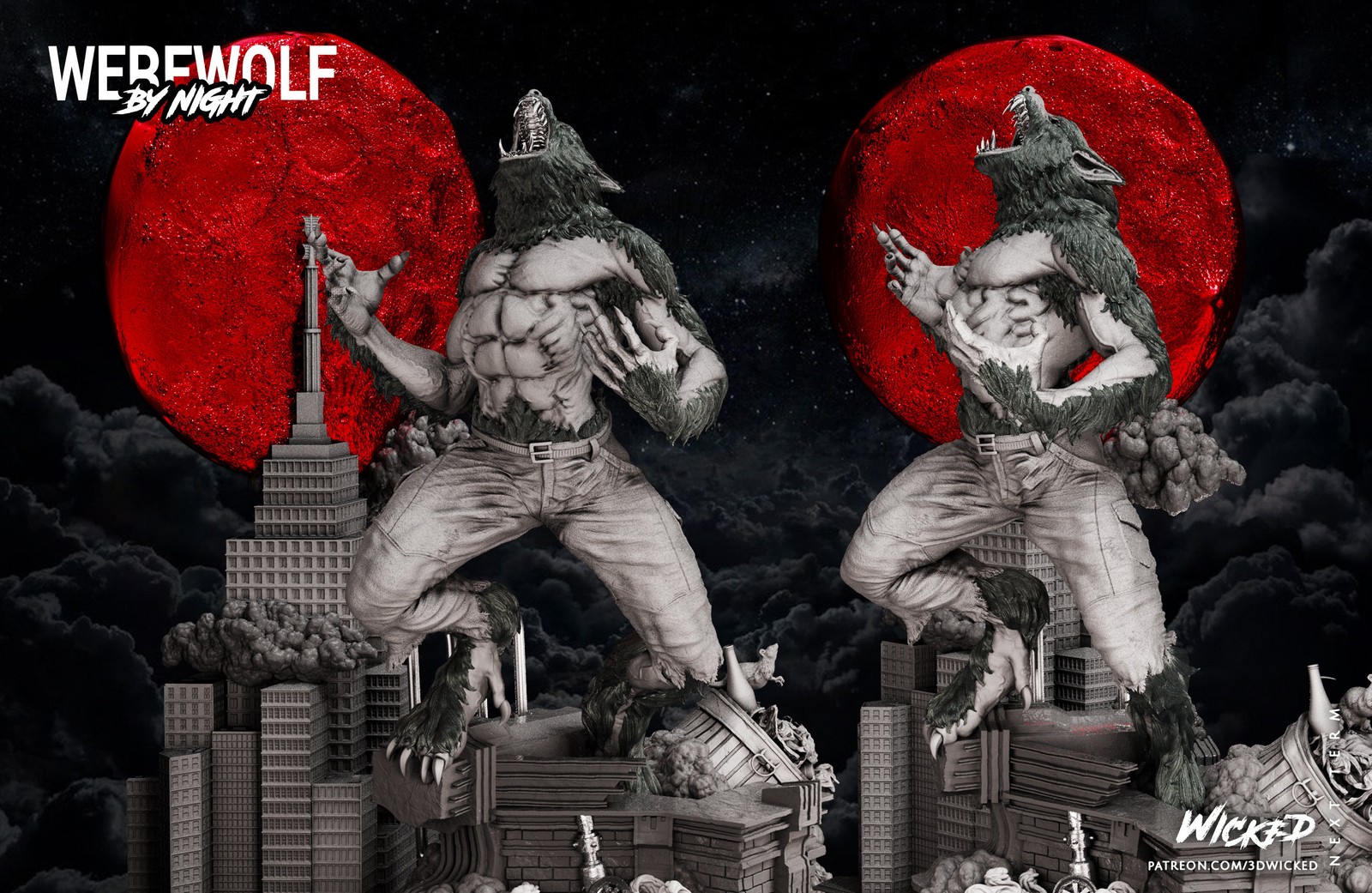 Werewolf by Night Sculpture - Image 5