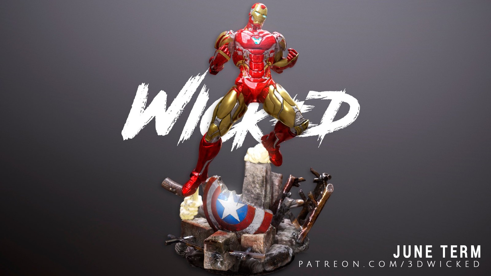 Marvel Avengers Iron Man Sculpture - Image 3
