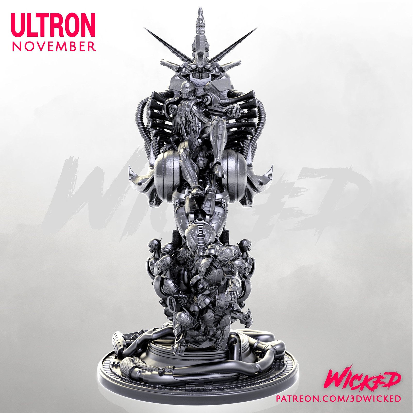 Marvel Ultron Sculpture - Image 2