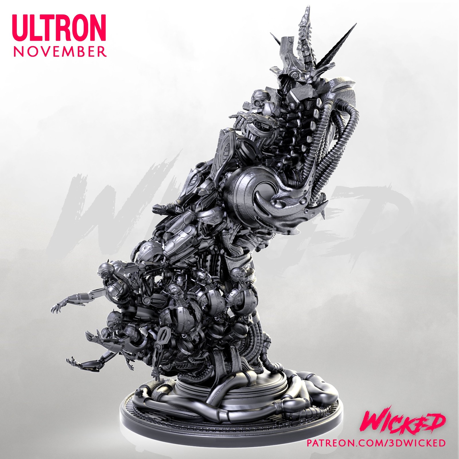 Marvel Ultron Sculpture - Image 3