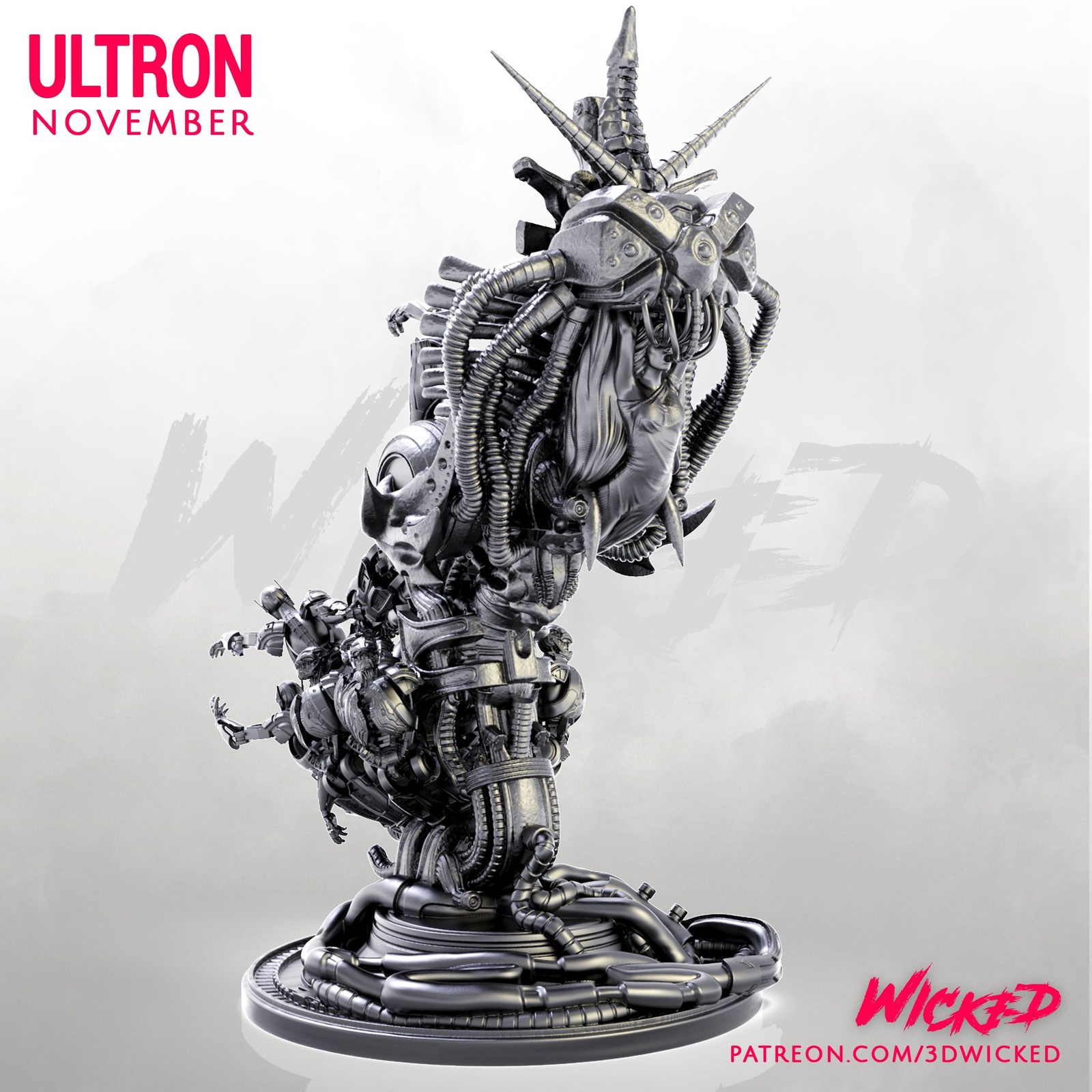 Marvel Ultron Sculpture - Image 4