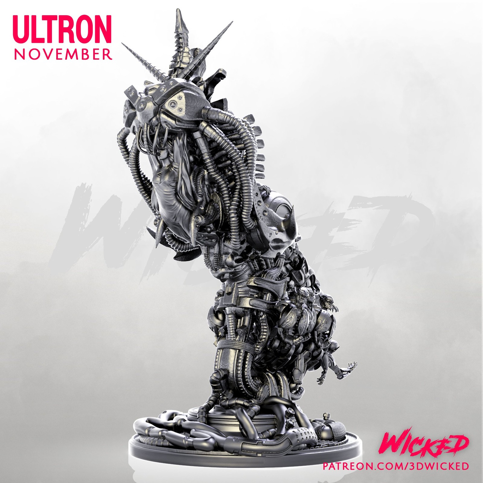 Marvel Ultron Sculpture - Image 5