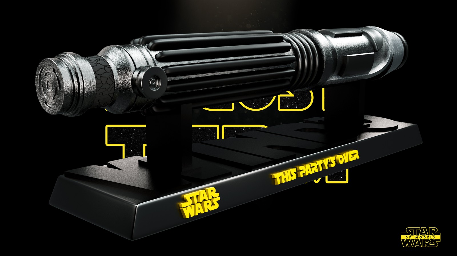 Mace Windu Lightsaber Sculpture - Image 3