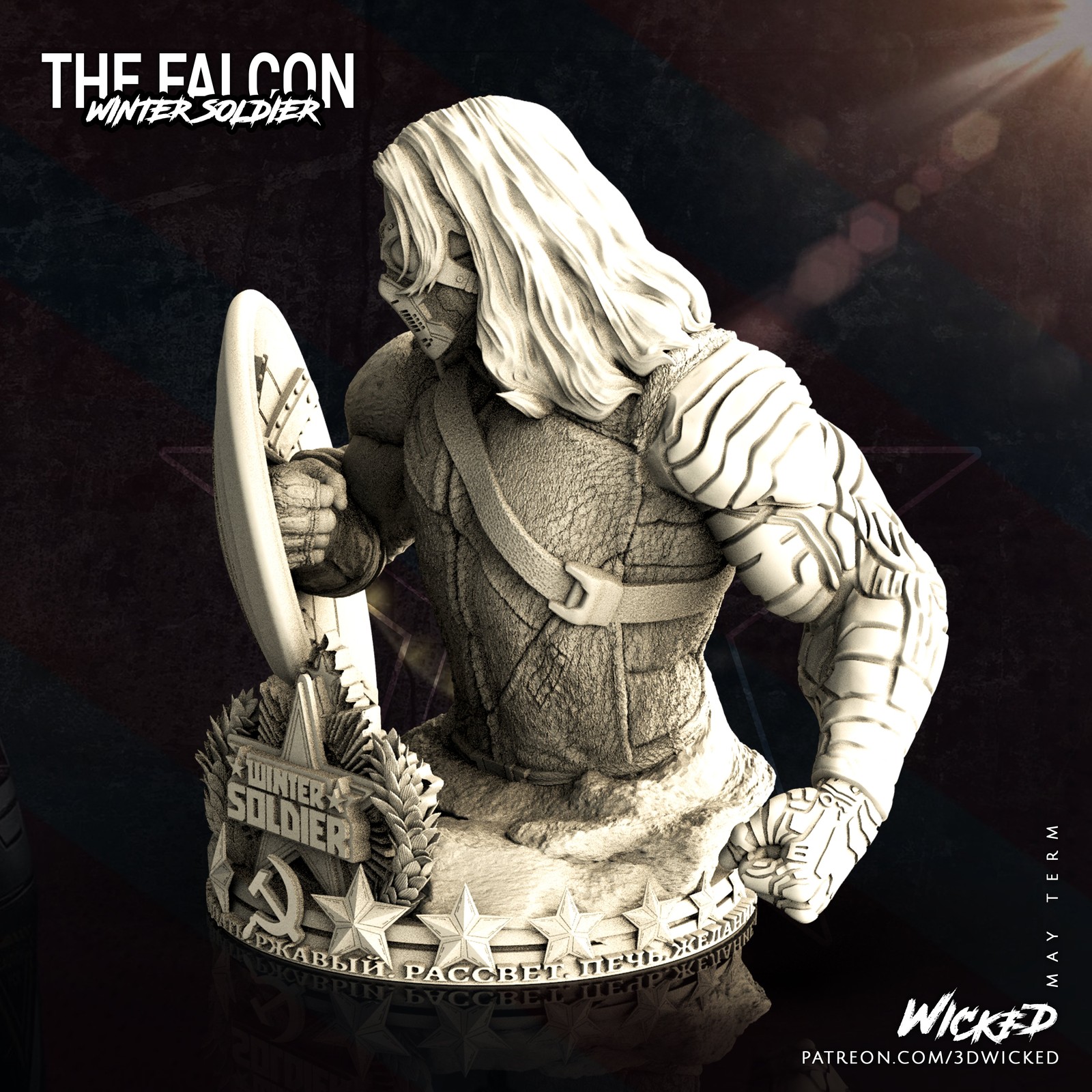 Marvel Winter Soldier Bust - Image 3