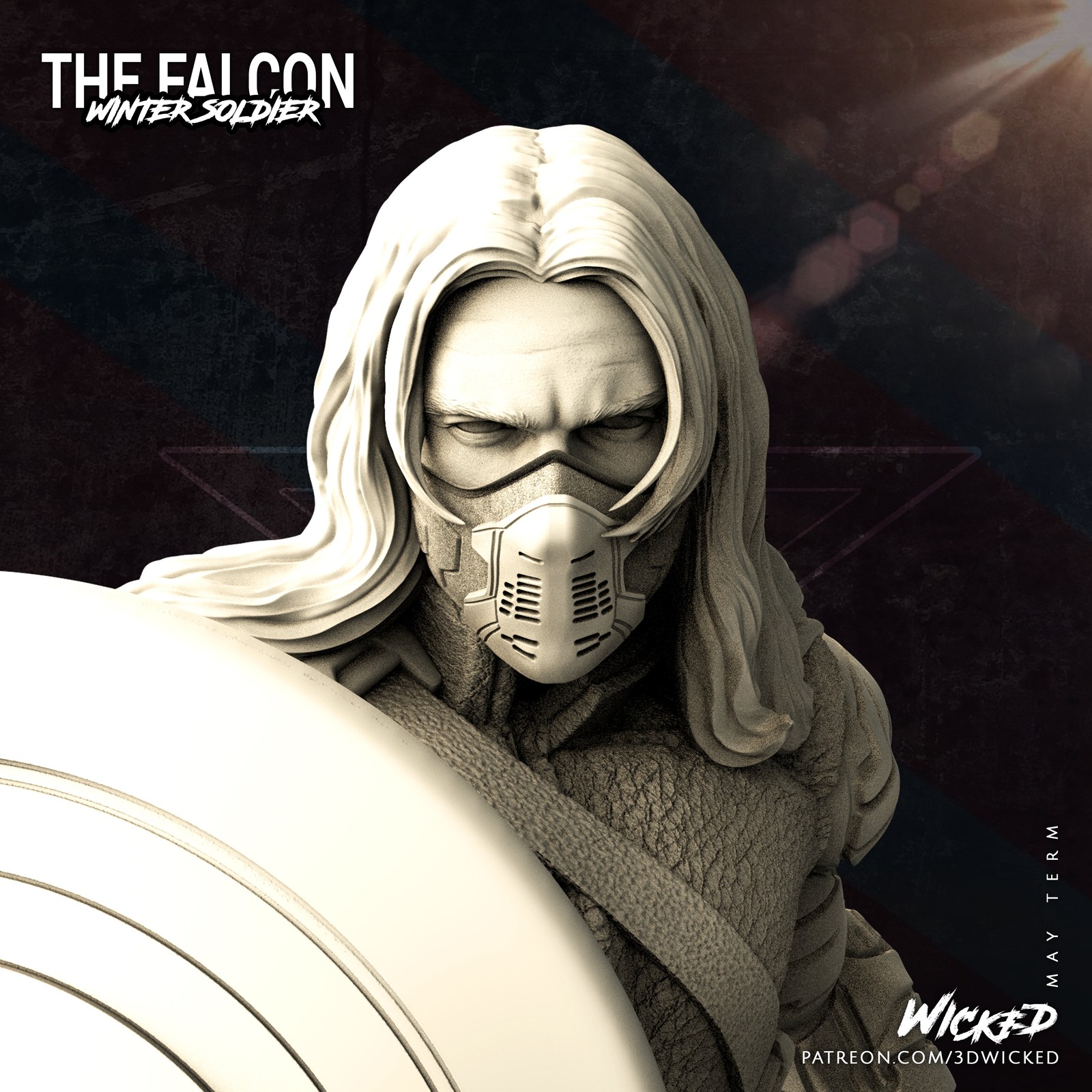 Marvel Winter Soldier Bust - Image 5