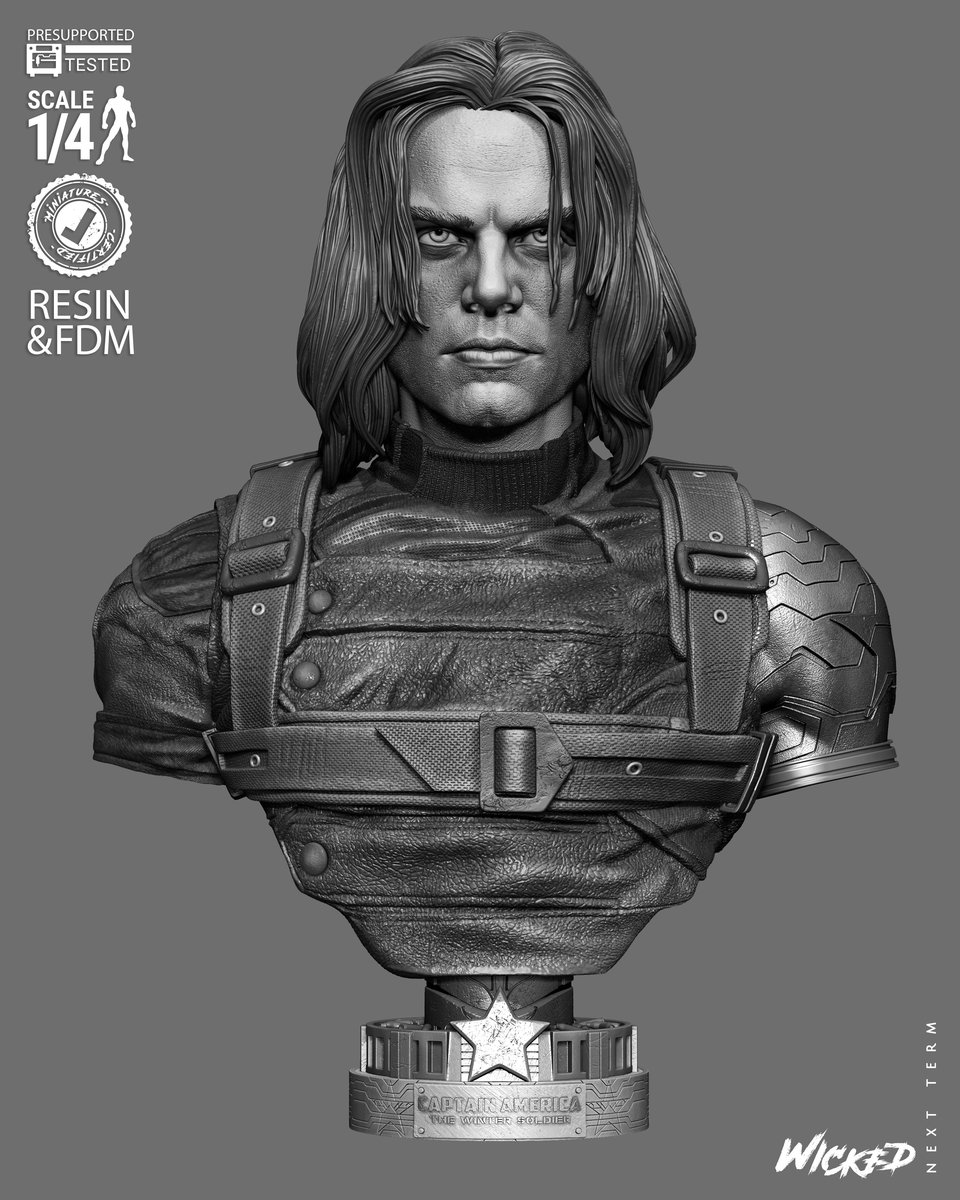 Marvel Winter Soldier Portrait Bust