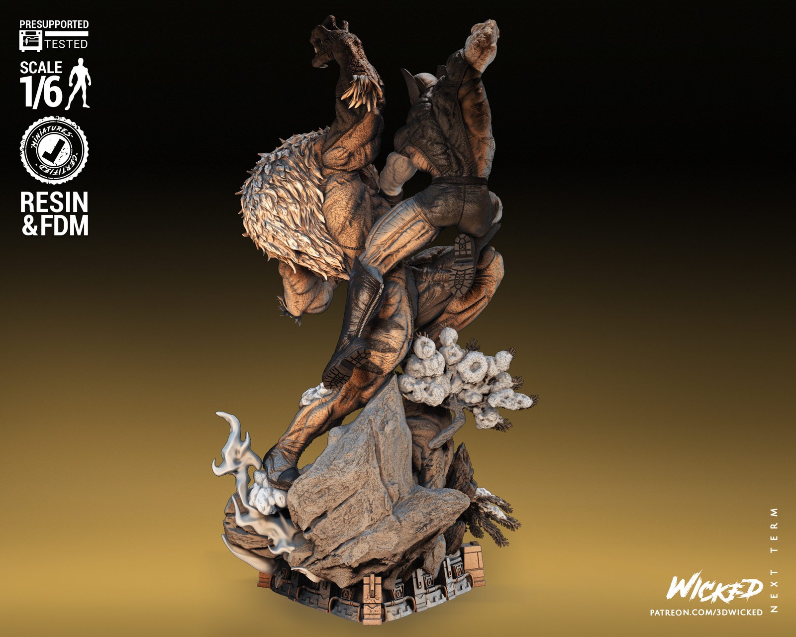 Marvel Wolverine and Sabretooth Diorama - Image 4