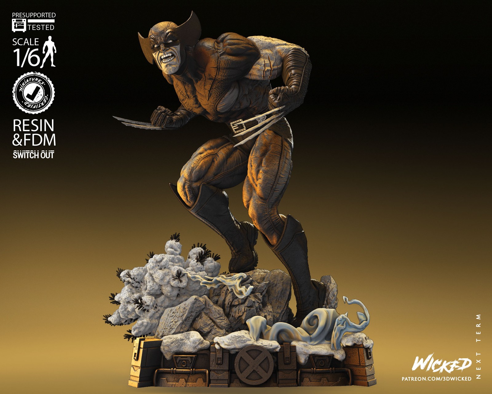 Marvel Wolverine 2023 Sculpture - Image 2