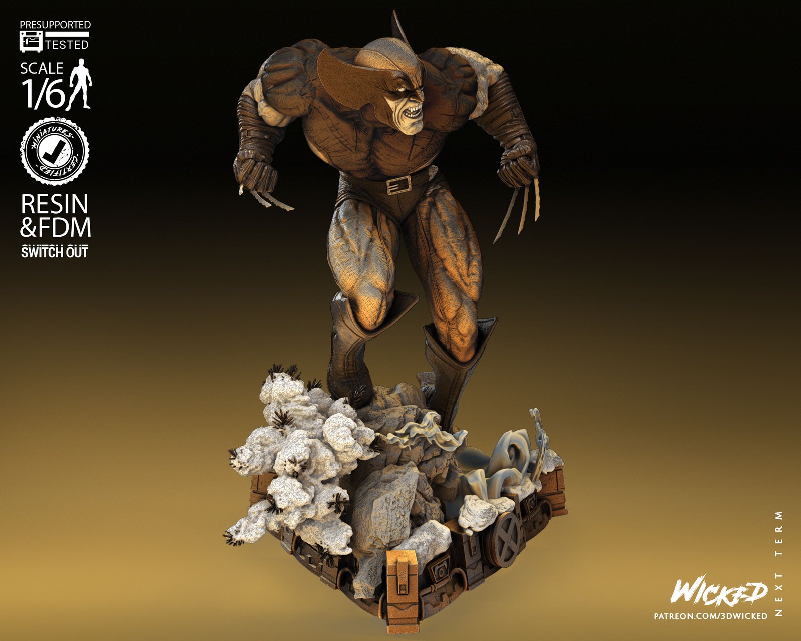 Marvel Wolverine 2023 Sculpture - Image 3