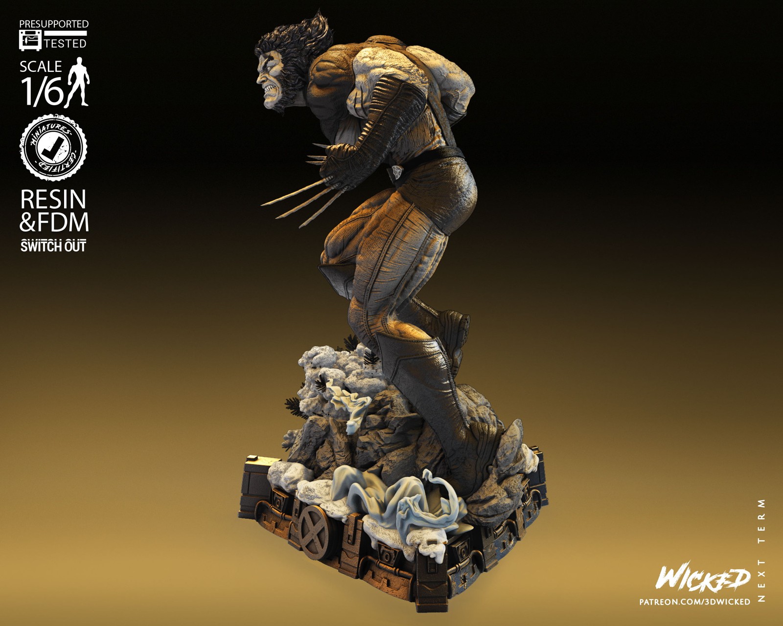 Marvel Wolverine 2023 Sculpture - Image 4