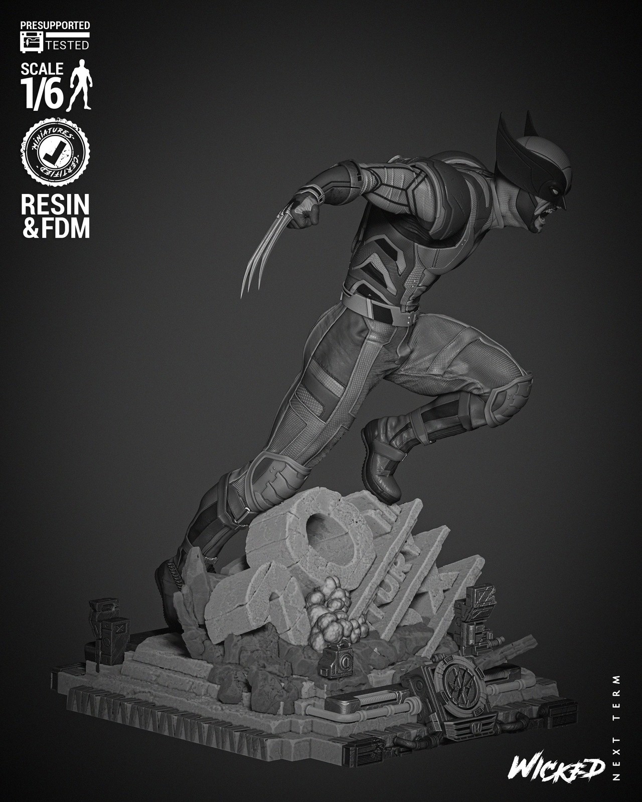 Marvel Wolverine 2024 Sculpture - Image 3