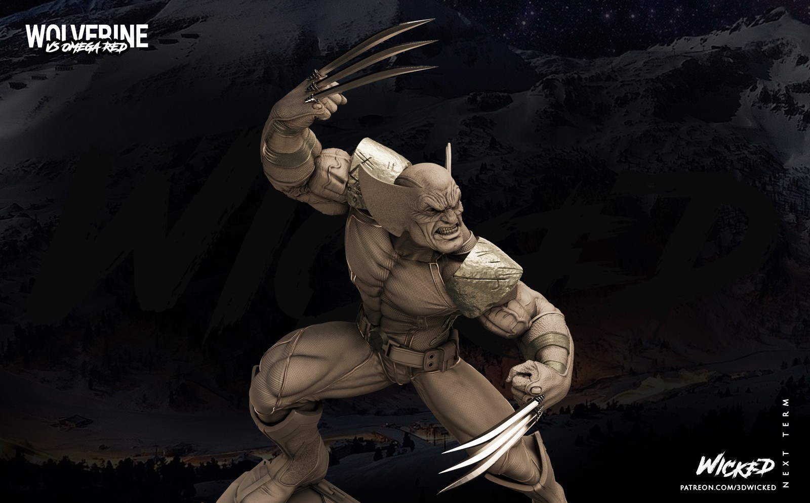 Marvel Wolverine Sculpture