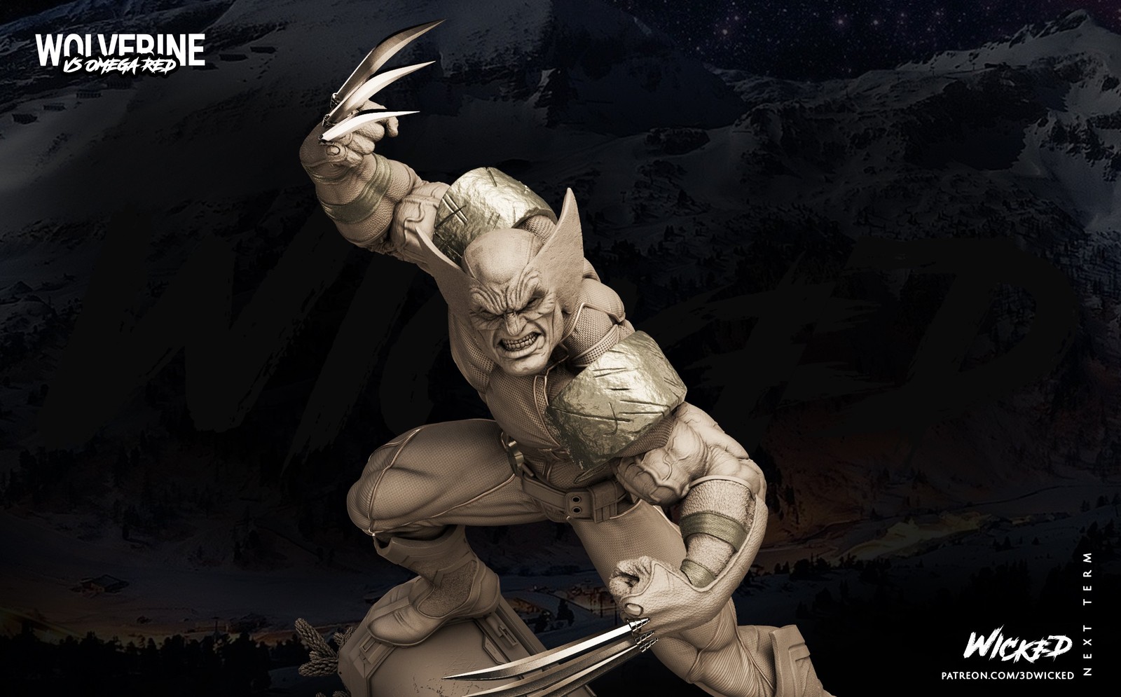 Marvel Wolverine Sculpture - Image 5